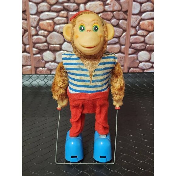 Vintage Jumping Monkey Made In Japan #B13 - Picture 1 of 8